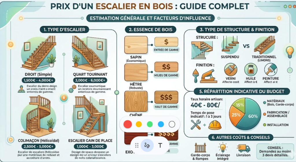 Prix d'un escalier en bois