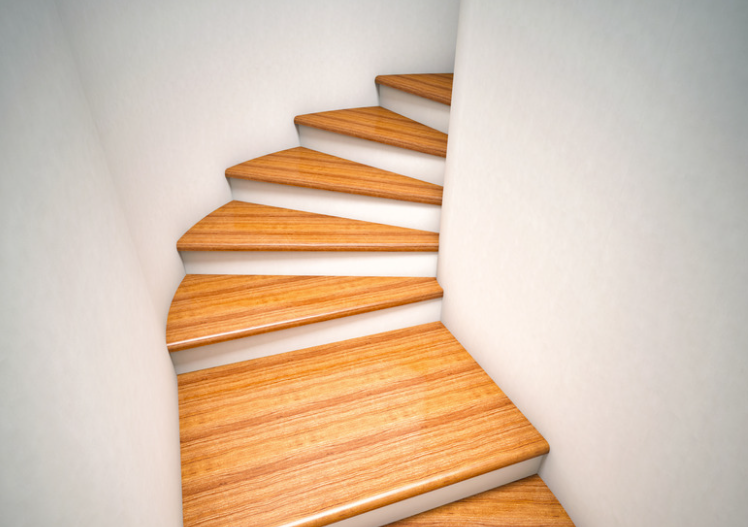 Escalier demi-tournant