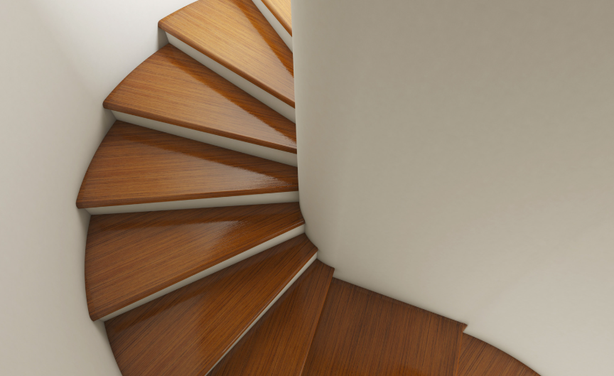 Escalier demi-tournant