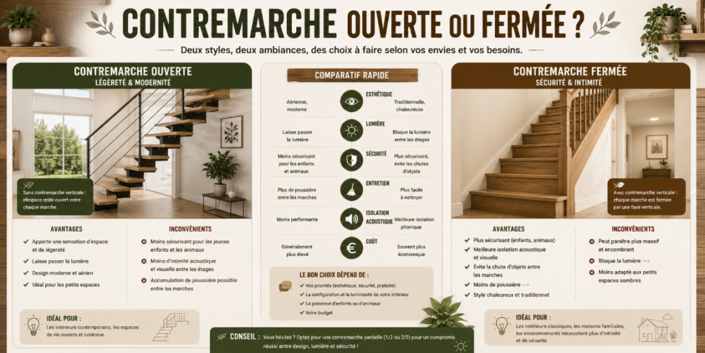 Contremarche ouverte ou fermée